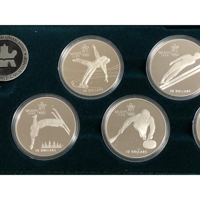 銀貨340g】カルガリーオリンピック プルーフ記念硬貨 10枚セット - 貨幣