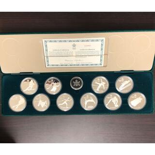 【銀貨340g】カルガリーオリンピック プルーフ記念硬貨　10枚セット