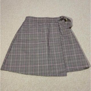 オリーブデオリーブ(OLIVEdesOLIVE)のオリーブデオリーブ　チェックスカート　台形スカート　制服　茶色　ベージュ(ミニスカート)