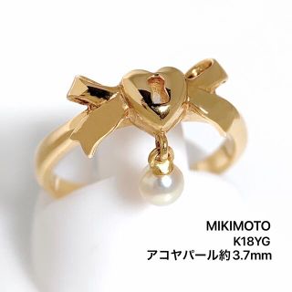 ✧*。MIKIMOTO 18金 リボンモチーフ リング✧*。 kazaguruma.or.jp