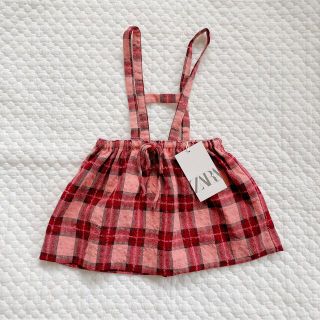 ザラキッズ(ZARA KIDS)の【新品】ZARA baby スカート チェック柄(スカート)