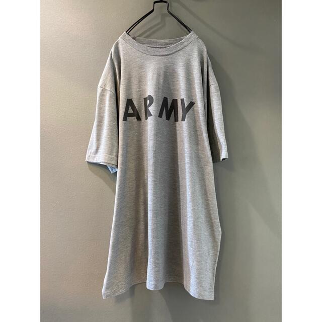 ビンテージ 90s ARMY 軍 Tシャツ オーバー XL グレー 美品