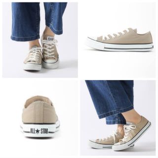 コンバース(CONVERSE)のCONVERSE  CANVAS ALL STAR COLORS OX ベージュ(スニーカー)