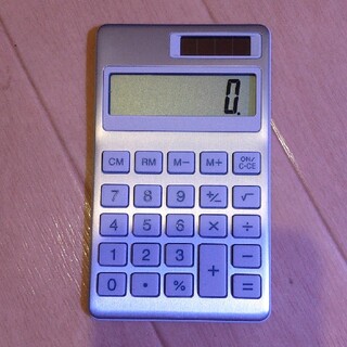 ムジルシリョウヒン(MUJI (無印良品))の無印良品　電卓　8桁・アルミ(オフィス用品一般)