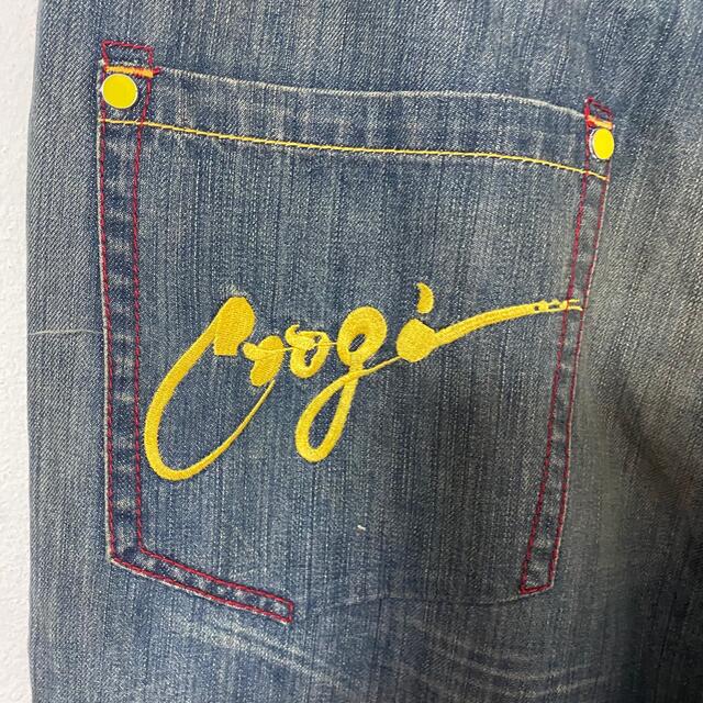 COOGI(クージー)のクージー COOGI バック 刺繡ロゴ デニム 極太 ストリート　古着 メンズのパンツ(デニム/ジーンズ)の商品写真