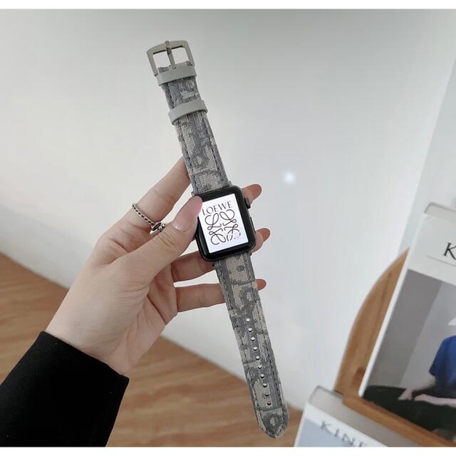 オブリーク柄　Apple Watch バンド