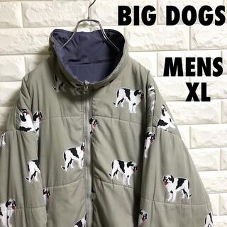 90s BIG DOGS 中綿ダウンジャケット　セントバーナード　XLサイズ
