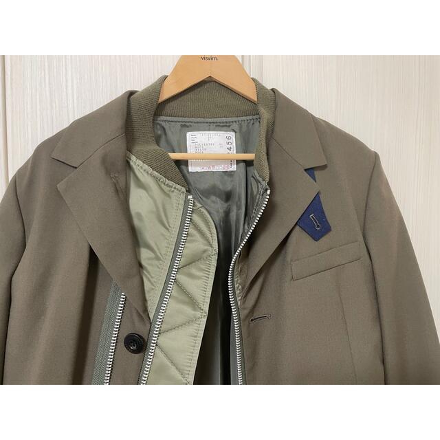 sacai(サカイ)の【新品未使用】sacai suiting × ma-1 jacket サイズ3 メンズのジャケット/アウター(テーラードジャケット)の商品写真