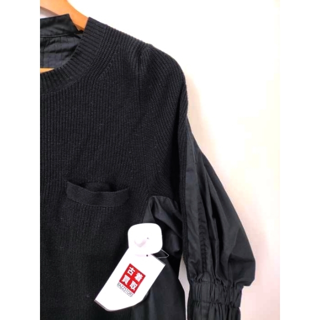 シャツ】 20AW sacai サカイ ポンチョ レイヤード プリーツ ブラウス
