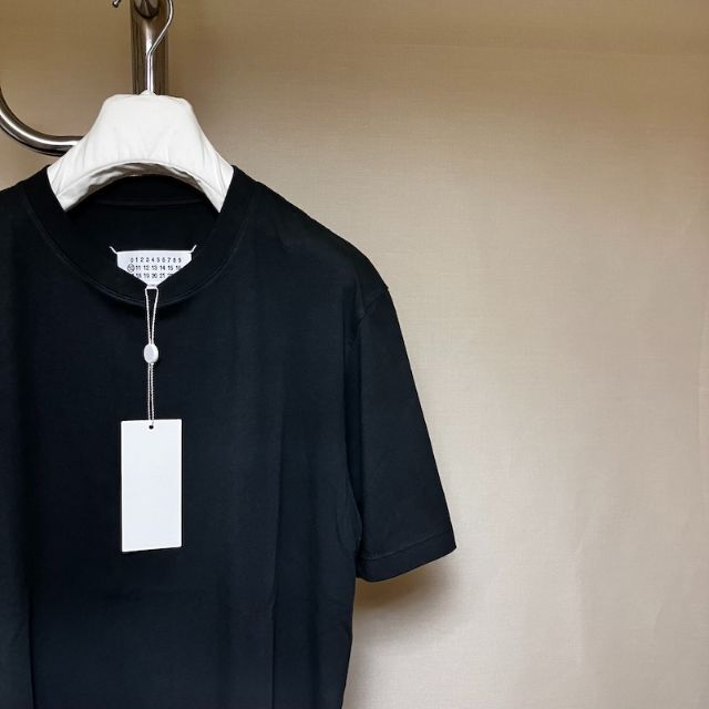 新品 XS 22ss マルジェラ レギュラーフィットT Tシャツ 黒 3271 【公式