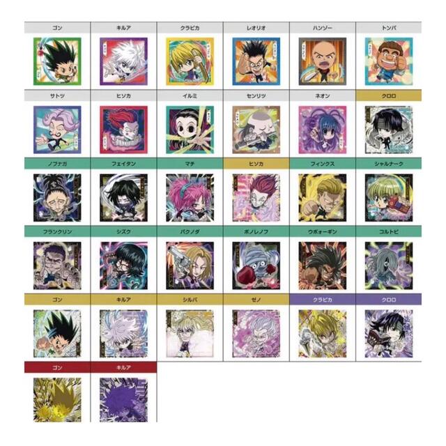 HUNTER×HUNTER ハンターハンター ウエハース コンプリート エンタメ/ホビーのエンタメ その他(その他)の商品写真