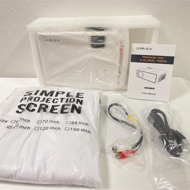 ホームシアター プロジェクター スクリーン付き 新品 未使用