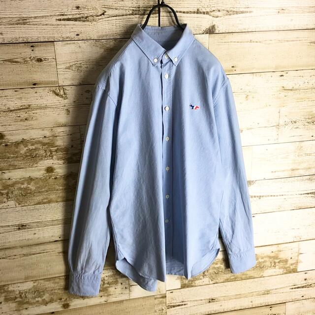即完売 Maison Kitsune メゾンキツネ 長袖 シャツ 刺繍ロゴ入り 即完売 Maison Kitsune メゾンキツネ 長袖 シャツ 刺繍ロゴ入り