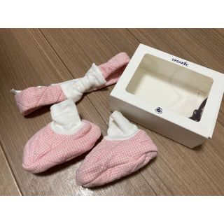 プチバトー(PETIT BATEAU)の【にゃー06様専用】★プチバトー★靴下シューズ★ヘアバンド★新品★(靴下/タイツ)