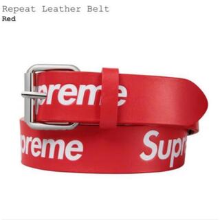Supreme - Supreme Repeat Leather Belt RED S/M