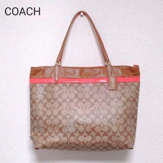 コーチ(COACH)の大容量　COACH　トートバッグ　ショルダーバッグ　29782　PVC ピンク(ショルダーバッグ)