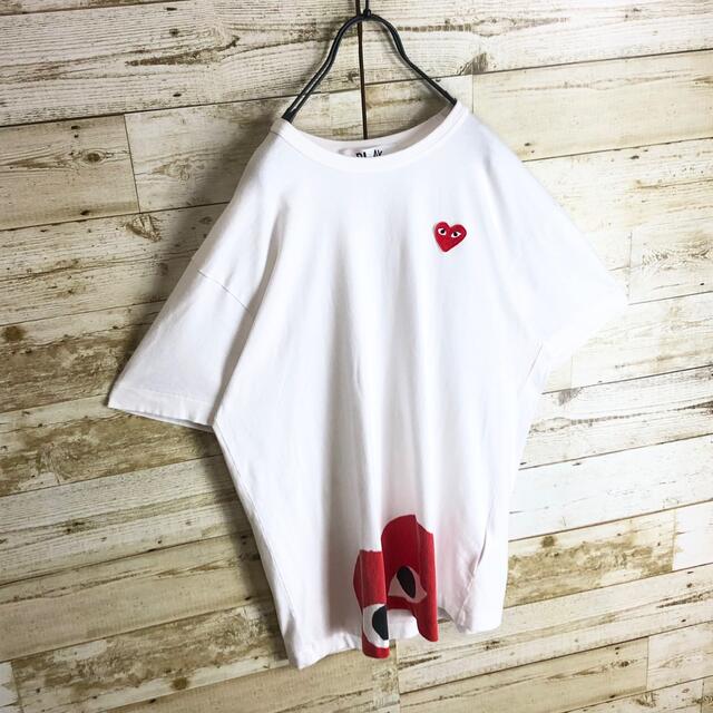 COMME des GARCONS(コムデギャルソン)の即完売 大人気 プレイ コムデギャルソン ハート 刺繍入り T シャツ メンズのトップス(Tシャツ/カットソー(半袖/袖なし))の商品写真