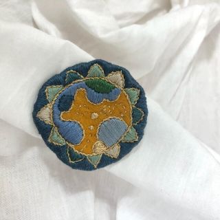 デプト(DEPT)の最終値下 vintage 刺繍 ブローチ アクセサリー ブラウス バッグ(ブローチ/コサージュ)