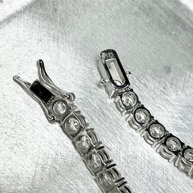 シルバー925 テニスチェーン テニスネックレス 18インチ5mm ジルコニア