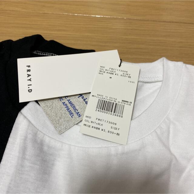 FRAY I.D(フレイアイディー)の【FRAY I.D×Champion】切り替えロゴＴシャツ レディースのトップス(Tシャツ(半袖/袖なし))の商品写真