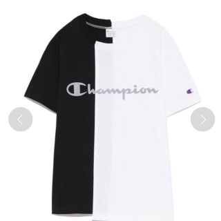 フレイアイディー(FRAY I.D)の【FRAY I.D×Champion】切り替えロゴＴシャツ(Tシャツ(半袖/袖なし))