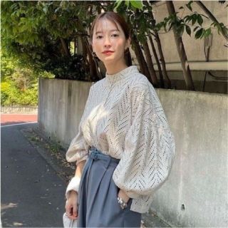 クラネ(CLANE)のりこ様専用【CLANE】 CUT EMBROIDERY TOP ベージュ(Tシャツ(長袖/七分))