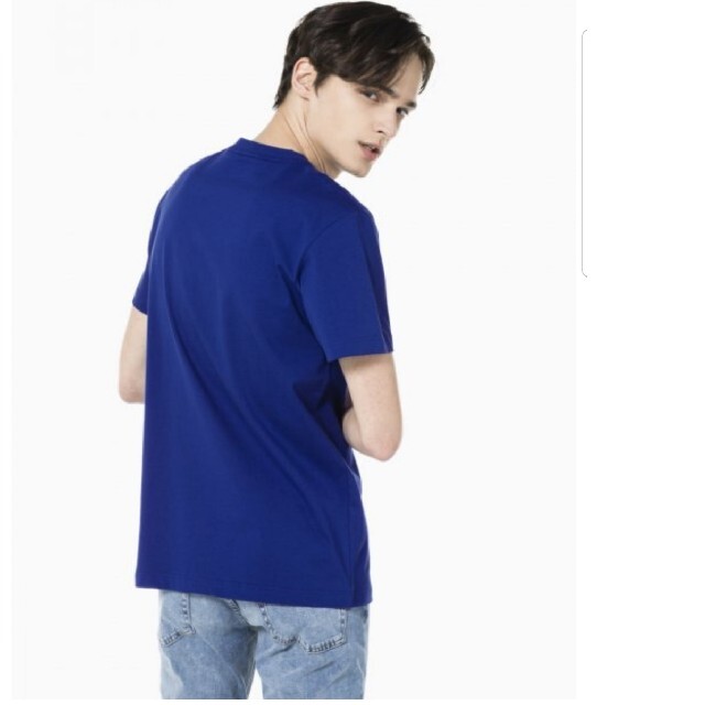 Calvin klein calvinklein ロゴTシャツ　ブルー　blue