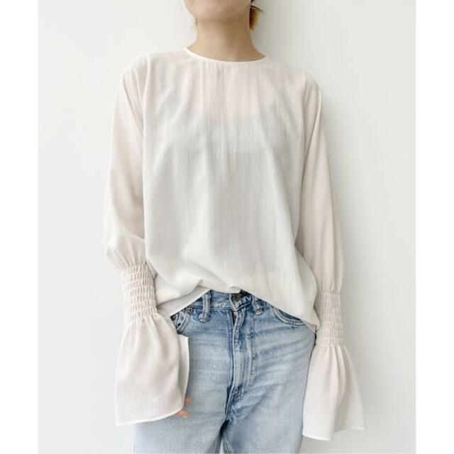 L'Appartement Shirring Blouse◆ホワイト