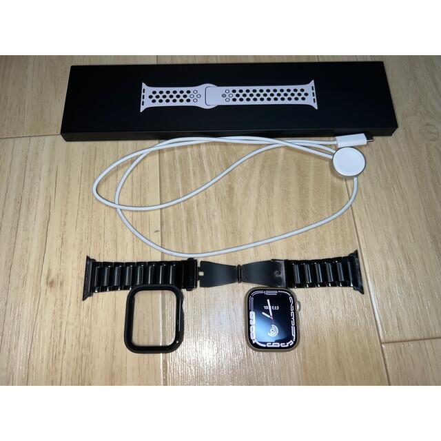 Apple Watch(アップルウォッチ)のApple Watch 7 45mm GPS NIKE  スマホ/家電/カメラのスマートフォン/携帯電話(その他)の商品写真