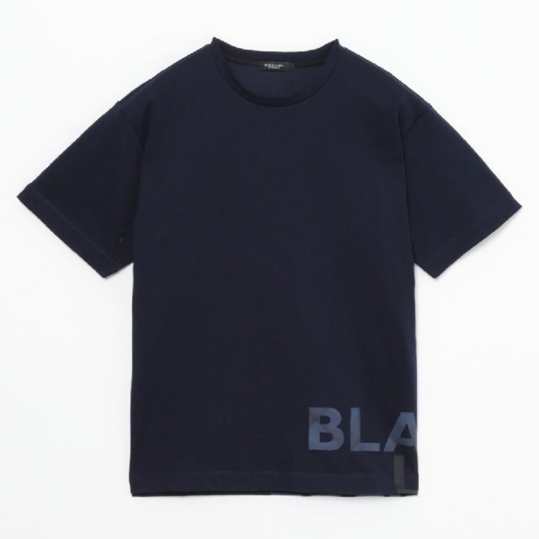 【新品】ブラックレーベルクレストブリッジ　Tシャツ　バーバリー　裾ロゴ　紺　LL