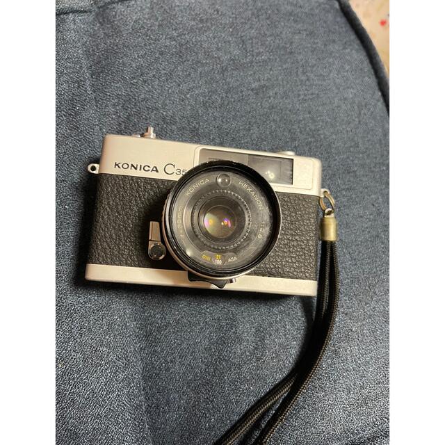 シャッター完動品◆極美品【人気のジャスピンコニカ2】昭和レトロ◆Konica C35AF2