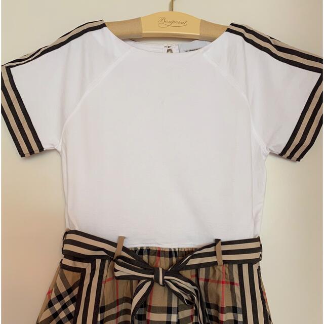 BURBERRY(バーバリー)のバーバリー　キッズ☆切り替えワンピース☆size8 キッズ/ベビー/マタニティのキッズ服女の子用(90cm~)(ワンピース)の商品写真