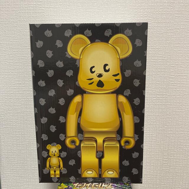 新品 BE@RBRICK にゃー 金メッキVer. 100％ & 400％