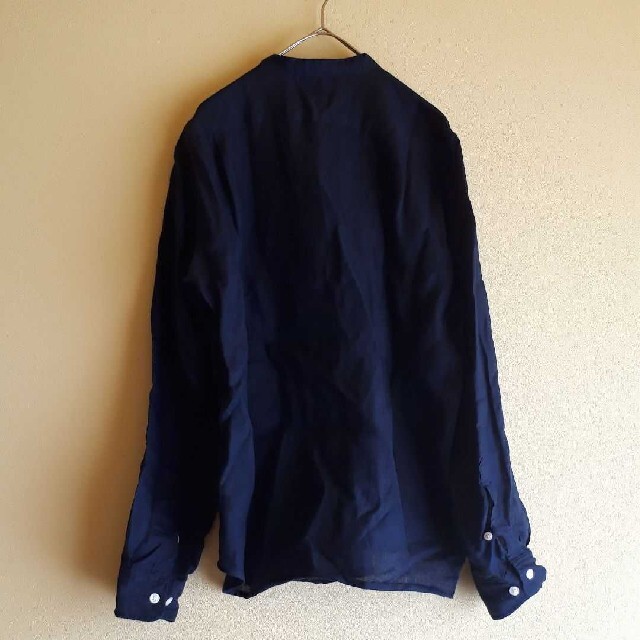 MUJI (無印良品)(ムジルシリョウヒン)の無印良品 スタンドカラー リネン シャツ メンズのトップス(シャツ)の商品写真