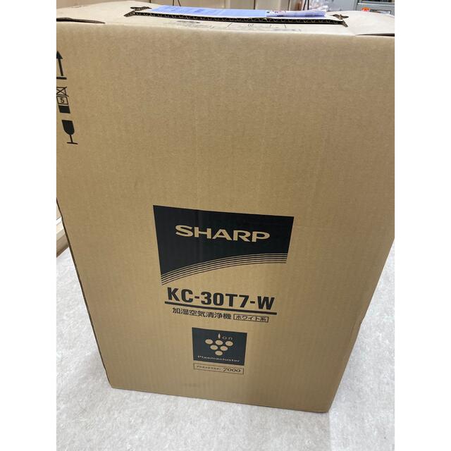 SHARP プラズマクラスター7000 加湿空気清浄機ホワイトKC-30T7-Wのサムネイル