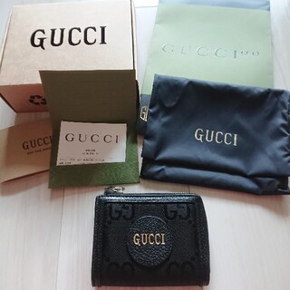 グッチ(Gucci)の新品】グッチ GUCCI 財布 メンズ ブラック ブランド財布 ミニ財布 正規品(折り財布)