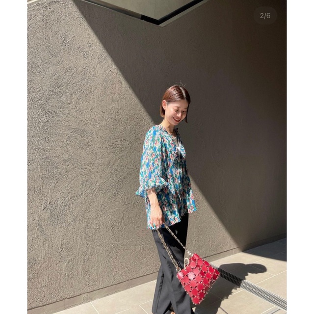 ganni 花柄ブラウスガニー最終値下げ-