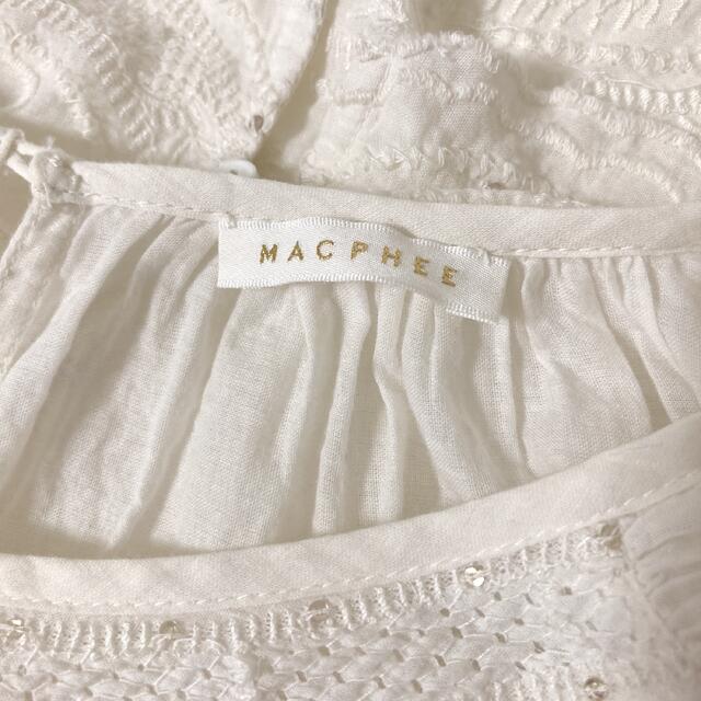 MACPHEE(マカフィー)のMACPHEE ノースリーブ トップス ブラウス 38 ※難あり レディースのトップス(シャツ/ブラウス(半袖/袖なし))の商品写真