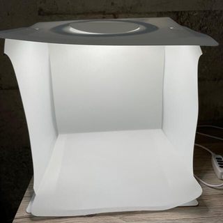 ポータブルフォトボックス　リングLEDライト　撮影ボックス(ストロボ/照明)