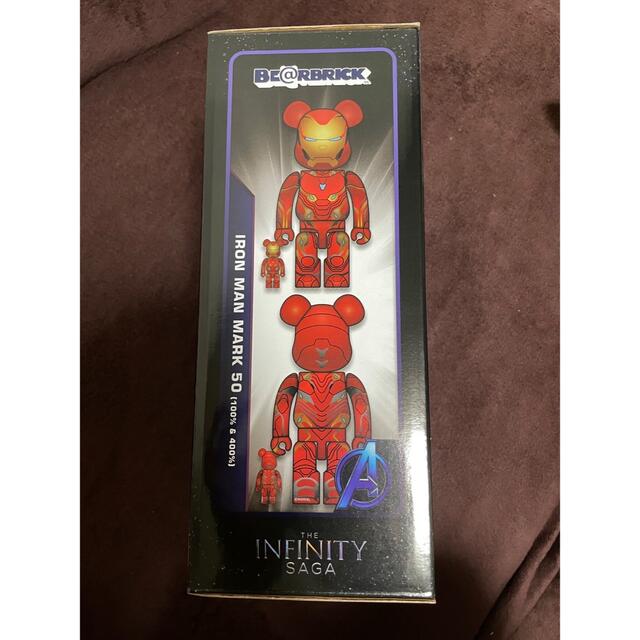 BE@RBRICK(ベアブリック)のBE@RBRICK IRON MAN MARK 50 400％ & 100％ エンタメ/ホビーのフィギュア(アメコミ)の商品写真