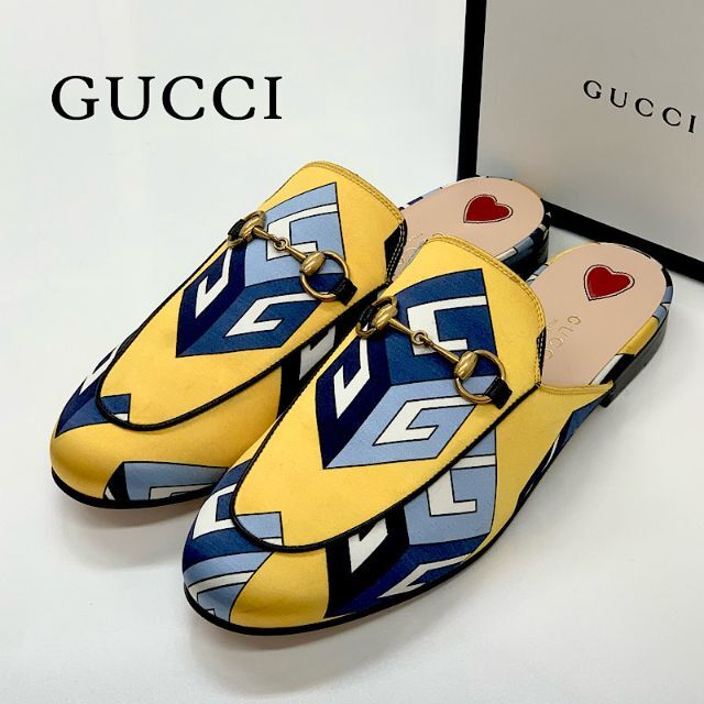 Gucci - 4589 未使用 グッチ プリンスタウン ホースビット サテン フラットサンダルの通販 by mame's shop｜グッチならラクマ