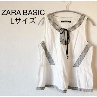 ザラ(ZARA)のZARA ザラ　ホワイト　白　ブラック　黒　ベスト　ビスチェ　刺繍　レディース(ベスト/ジレ)