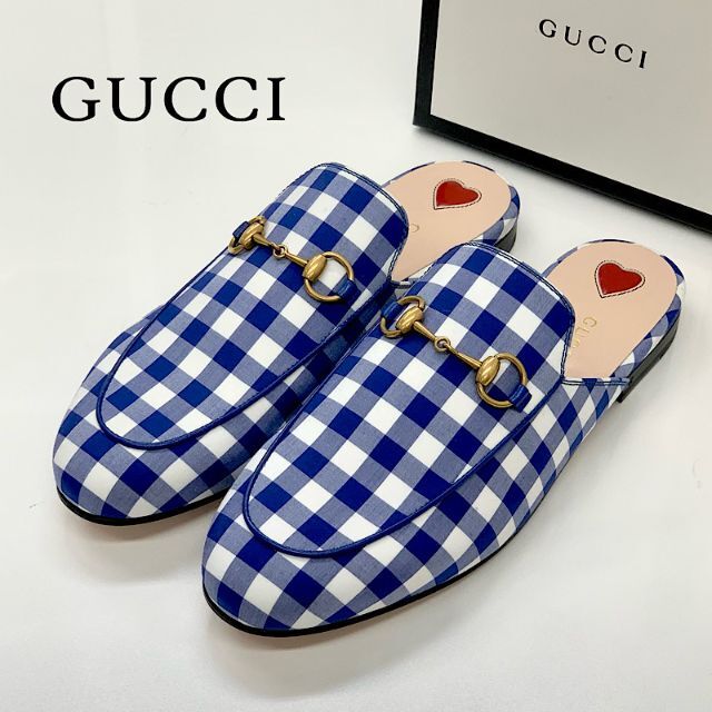 Gucci(グッチ)の4588 未使用 グッチ プリンスタウン ホースビット チェック サンダル レディースの靴/シューズ(サンダル)の商品写真