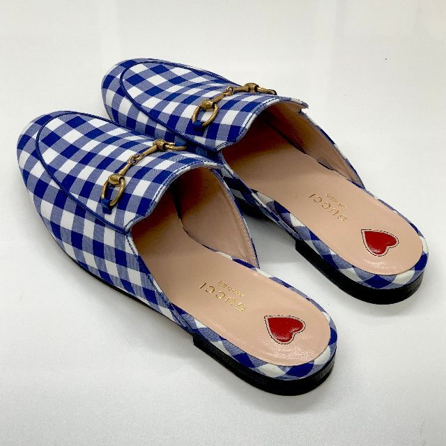 Gucci(グッチ)の4588 未使用 グッチ プリンスタウン ホースビット チェック サンダル レディースの靴/シューズ(サンダル)の商品写真