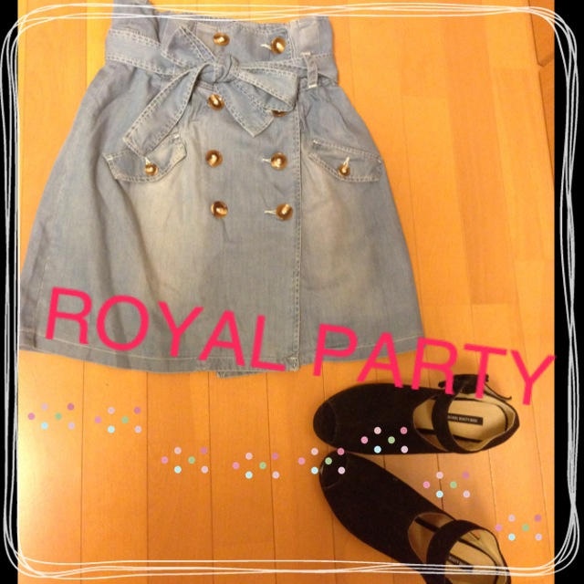 ROYAL PARTY(ロイヤルパーティー)の値下げロイヤルパーティリボンスカート♡ レディースのスカート(ひざ丈スカート)の商品写真