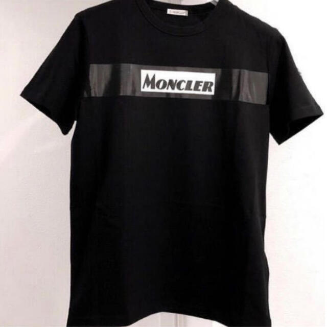 ★希少★ MONCLER Tシャツ Ｌ　ブラック モンクレール ワッペン 完売品購入