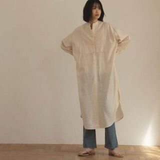 アーバンリサーチ(URBAN RESEARCH)の定価9130円　 SHEER CAFTAN SHIRTS ONEPIECE(ロングワンピース/マキシワンピース)