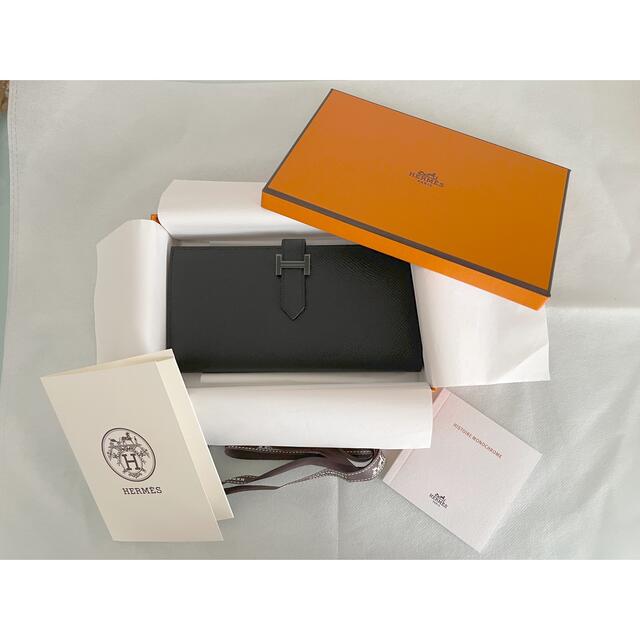 HERMES ベアンスフレ モノクローム『SO BLACK』 - 財布