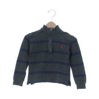 ポロラルフローレン(POLO RALPH LAUREN)のPolo Ralph Lauren ニット 100 グレーx紫(ボーダー) 【古着】【中古】(ニット)