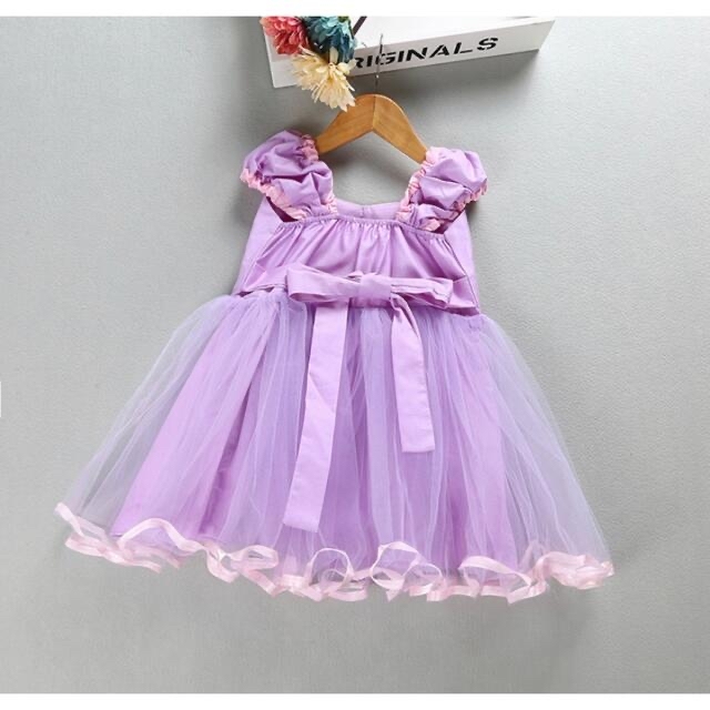 100㎝ パープル　   お誕生日　プリンセスドレス　ハロウィン キッズ/ベビー/マタニティのキッズ服女の子用(90cm~)(ドレス/フォーマル)の商品写真